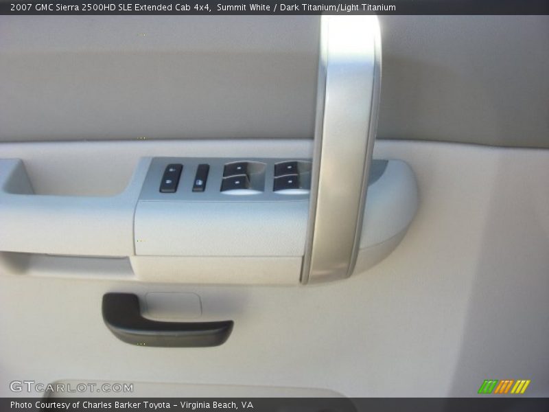 Summit White / Dark Titanium/Light Titanium 2007 GMC Sierra 2500HD SLE Extended Cab 4x4
