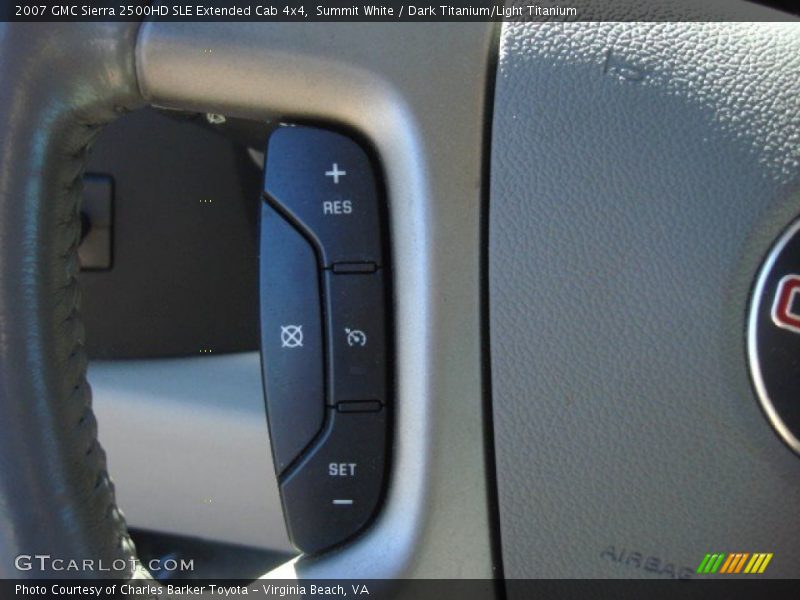 Summit White / Dark Titanium/Light Titanium 2007 GMC Sierra 2500HD SLE Extended Cab 4x4