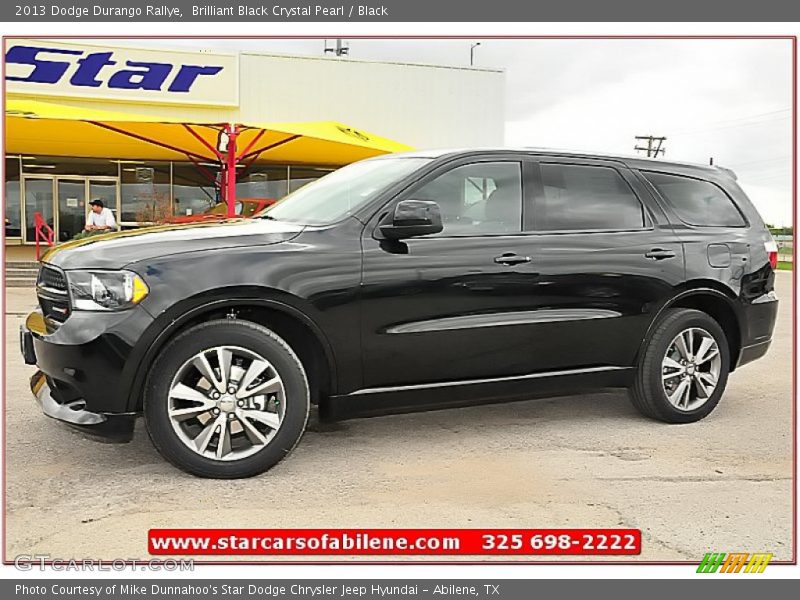 Brilliant Black Crystal Pearl / Black 2013 Dodge Durango Rallye