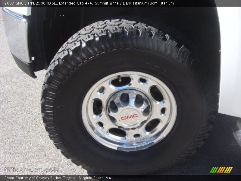 Summit White / Dark Titanium/Light Titanium 2007 GMC Sierra 2500HD SLE Extended Cab 4x4