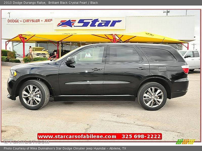 Brilliant Black Crystal Pearl / Black 2013 Dodge Durango Rallye