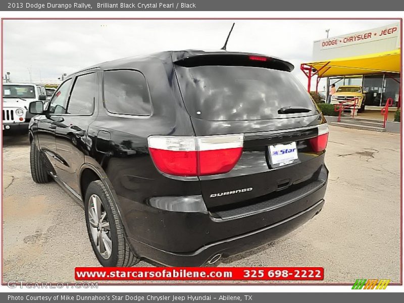 Brilliant Black Crystal Pearl / Black 2013 Dodge Durango Rallye