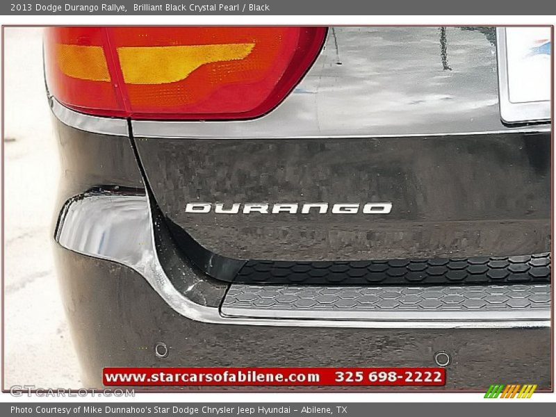 Brilliant Black Crystal Pearl / Black 2013 Dodge Durango Rallye