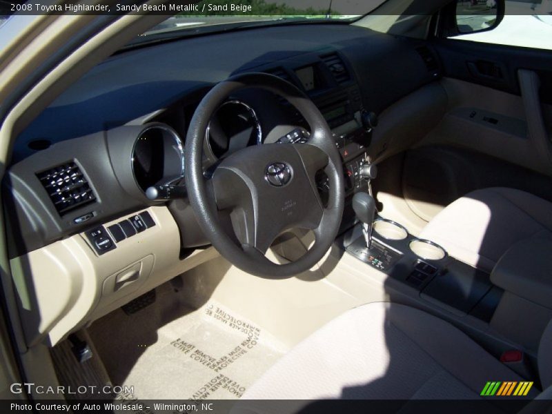 Sandy Beach Metallic / Sand Beige 2008 Toyota Highlander
