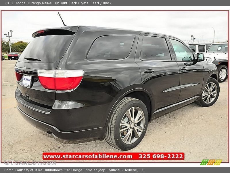 Brilliant Black Crystal Pearl / Black 2013 Dodge Durango Rallye