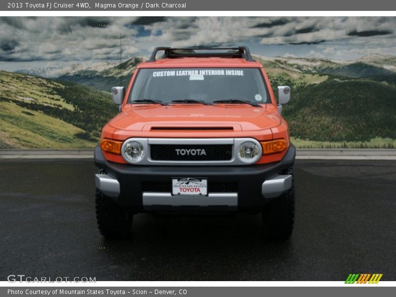 Magma Orange / Dark Charcoal 2013 Toyota FJ Cruiser 4WD