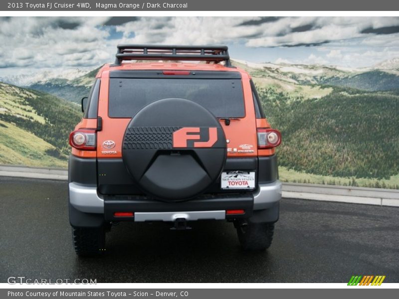 Magma Orange / Dark Charcoal 2013 Toyota FJ Cruiser 4WD