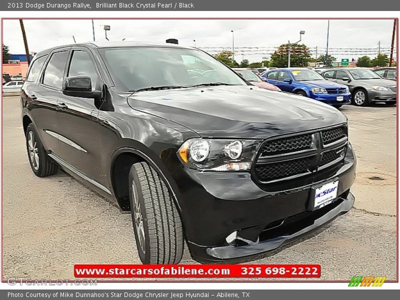 Brilliant Black Crystal Pearl / Black 2013 Dodge Durango Rallye
