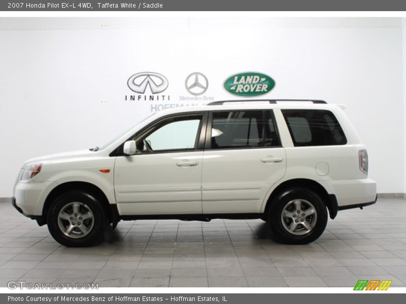 Taffeta White / Saddle 2007 Honda Pilot EX-L 4WD