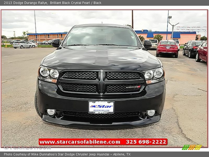 Brilliant Black Crystal Pearl / Black 2013 Dodge Durango Rallye