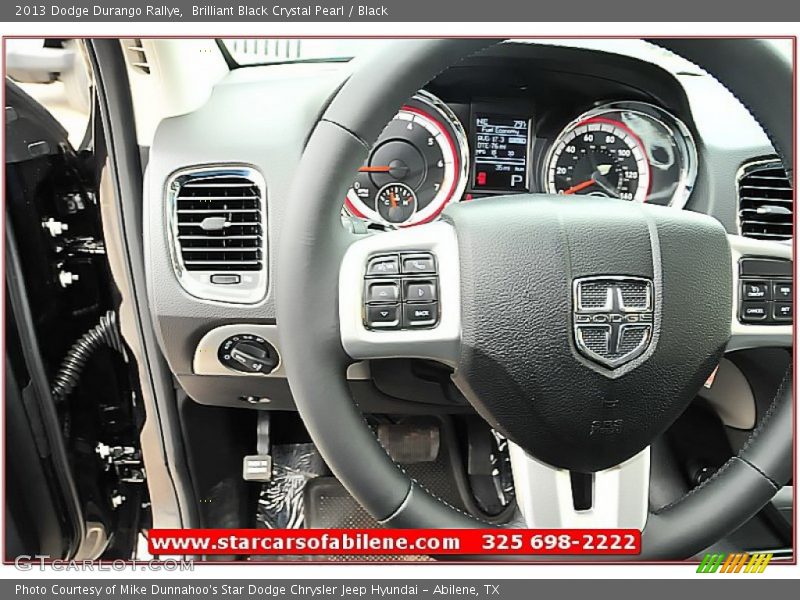 Brilliant Black Crystal Pearl / Black 2013 Dodge Durango Rallye