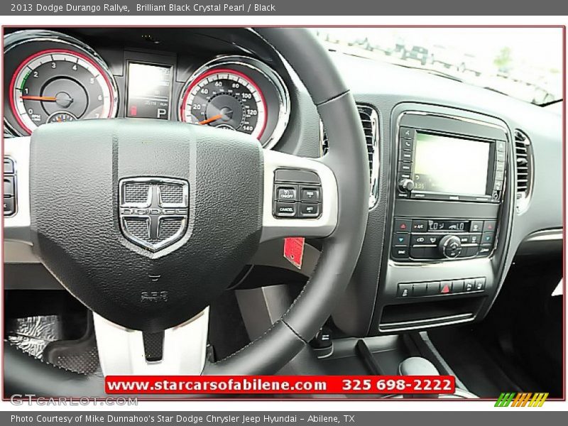 Brilliant Black Crystal Pearl / Black 2013 Dodge Durango Rallye
