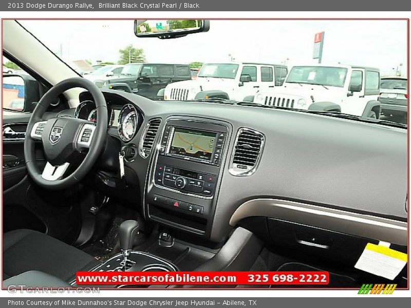 Brilliant Black Crystal Pearl / Black 2013 Dodge Durango Rallye