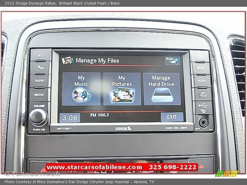 Brilliant Black Crystal Pearl / Black 2013 Dodge Durango Rallye