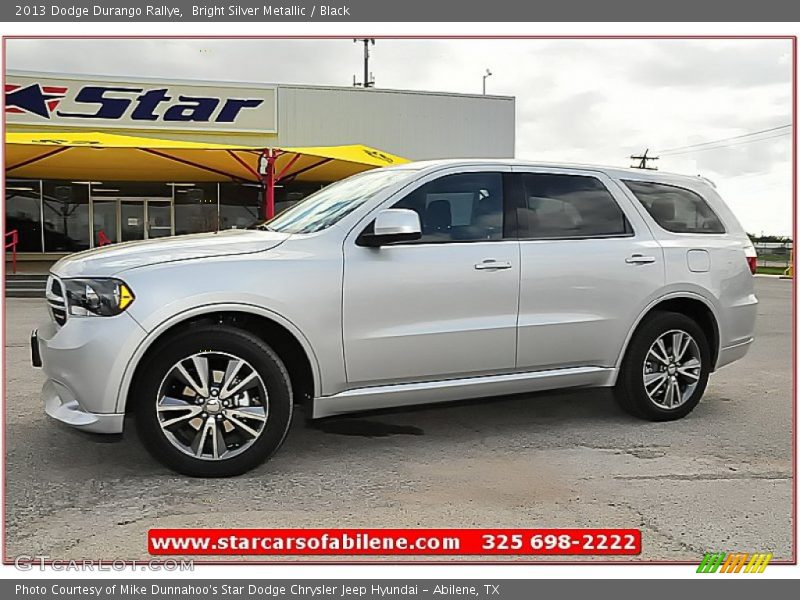 Bright Silver Metallic / Black 2013 Dodge Durango Rallye