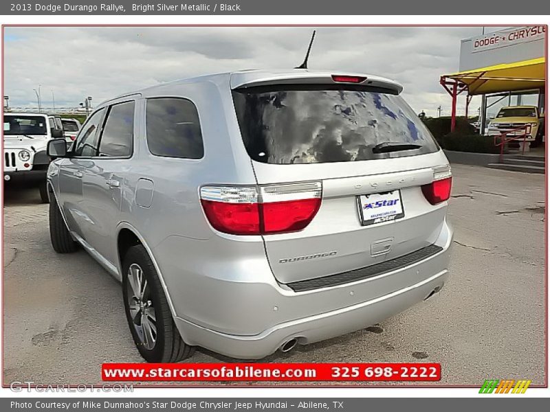 Bright Silver Metallic / Black 2013 Dodge Durango Rallye