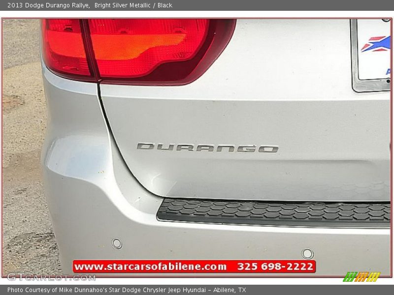 Bright Silver Metallic / Black 2013 Dodge Durango Rallye