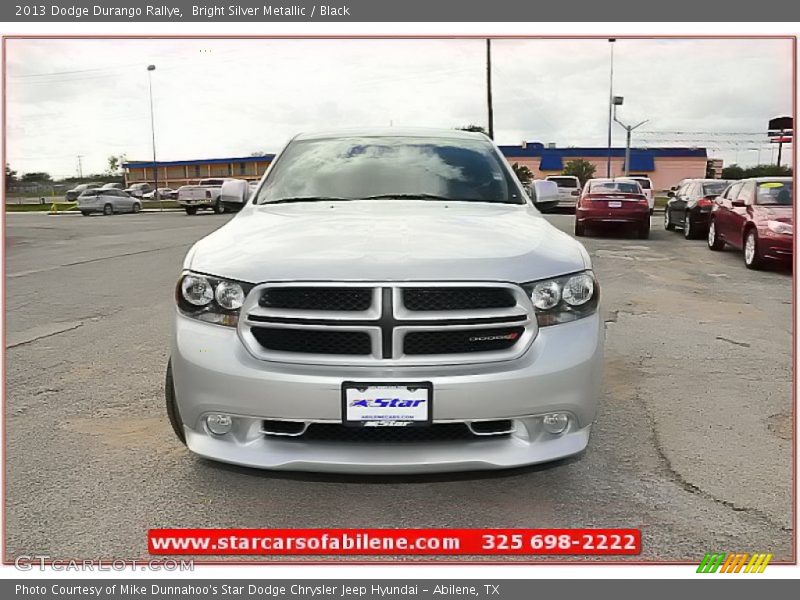 Bright Silver Metallic / Black 2013 Dodge Durango Rallye