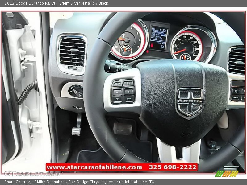 Bright Silver Metallic / Black 2013 Dodge Durango Rallye