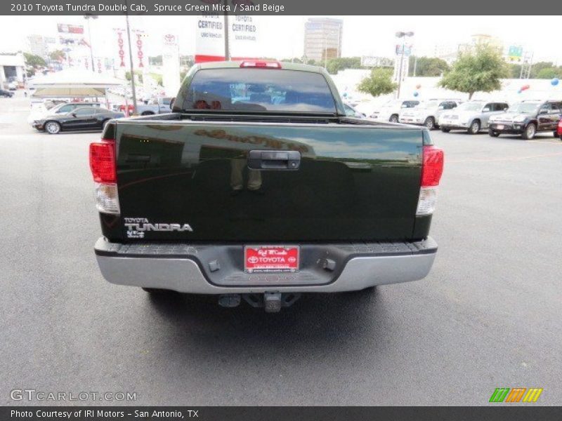 Spruce Green Mica / Sand Beige 2010 Toyota Tundra Double Cab