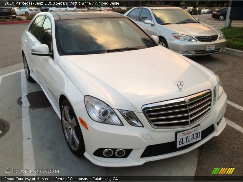 Arctic White / Almond Beige 2010 Mercedes-Benz E 350 Sedan