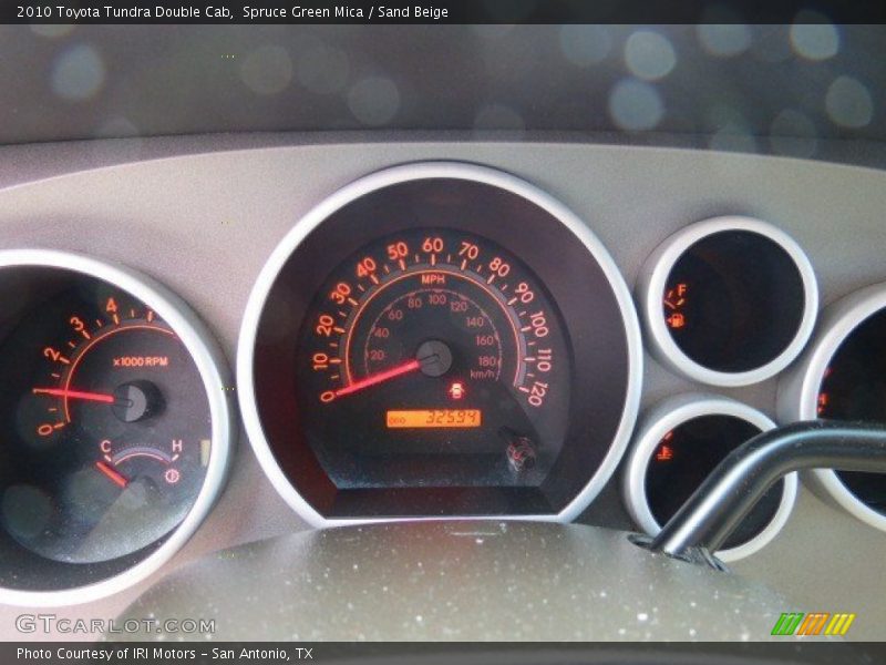 Spruce Green Mica / Sand Beige 2010 Toyota Tundra Double Cab