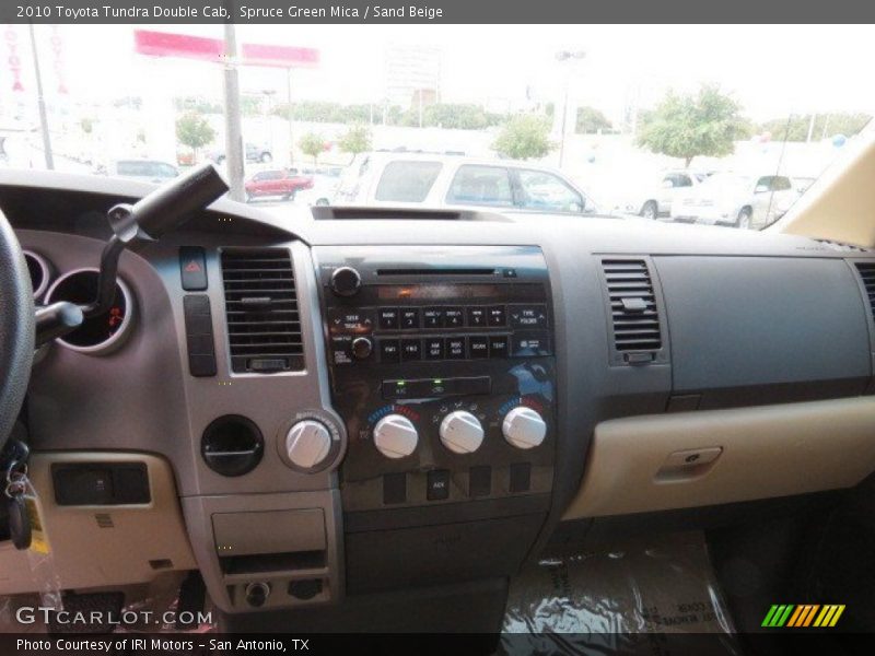 Spruce Green Mica / Sand Beige 2010 Toyota Tundra Double Cab