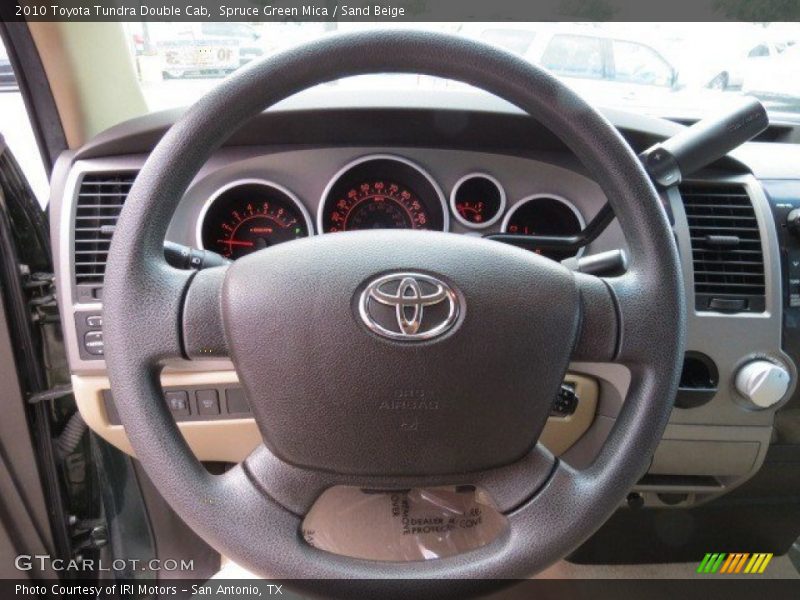Spruce Green Mica / Sand Beige 2010 Toyota Tundra Double Cab