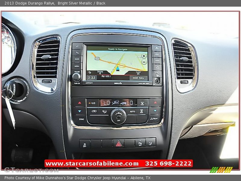 Bright Silver Metallic / Black 2013 Dodge Durango Rallye