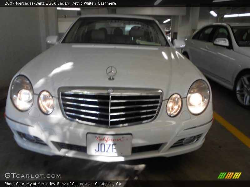 Arctic White / Cashmere 2007 Mercedes-Benz E 350 Sedan