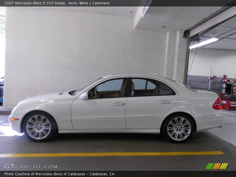 Arctic White / Cashmere 2007 Mercedes-Benz E 350 Sedan