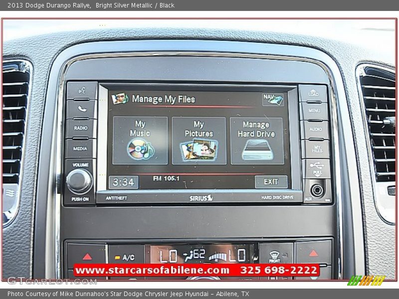 Bright Silver Metallic / Black 2013 Dodge Durango Rallye