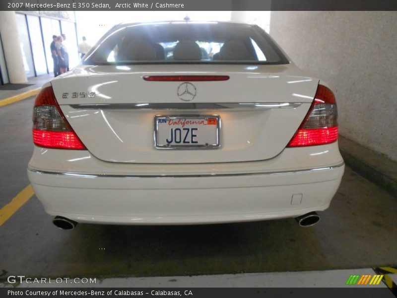 Arctic White / Cashmere 2007 Mercedes-Benz E 350 Sedan
