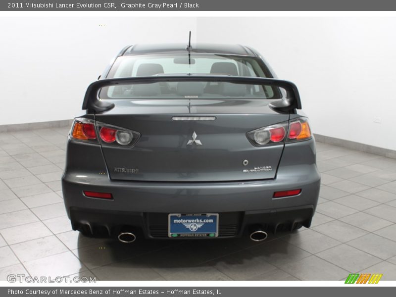 Graphite Gray Pearl / Black 2011 Mitsubishi Lancer Evolution GSR