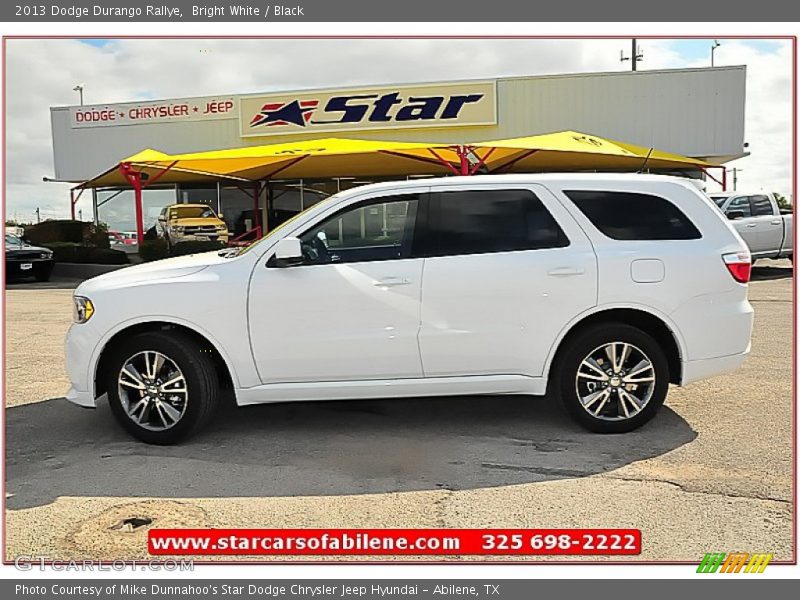 Bright White / Black 2013 Dodge Durango Rallye