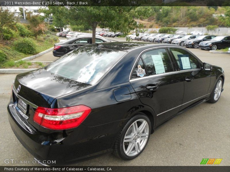 Black / Black 2011 Mercedes-Benz E 350 Sedan