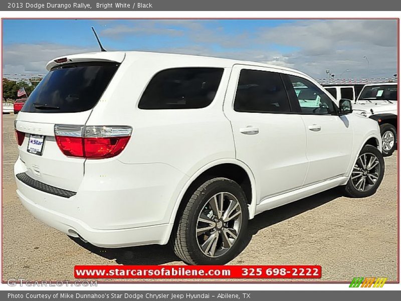 Bright White / Black 2013 Dodge Durango Rallye