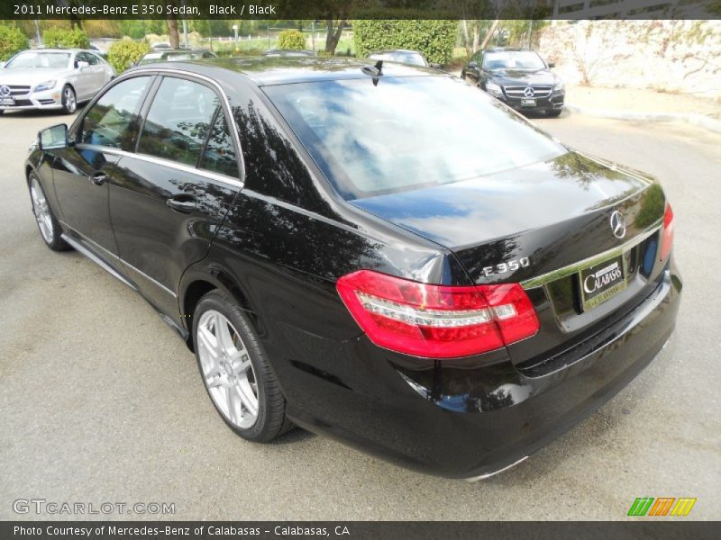 Black / Black 2011 Mercedes-Benz E 350 Sedan