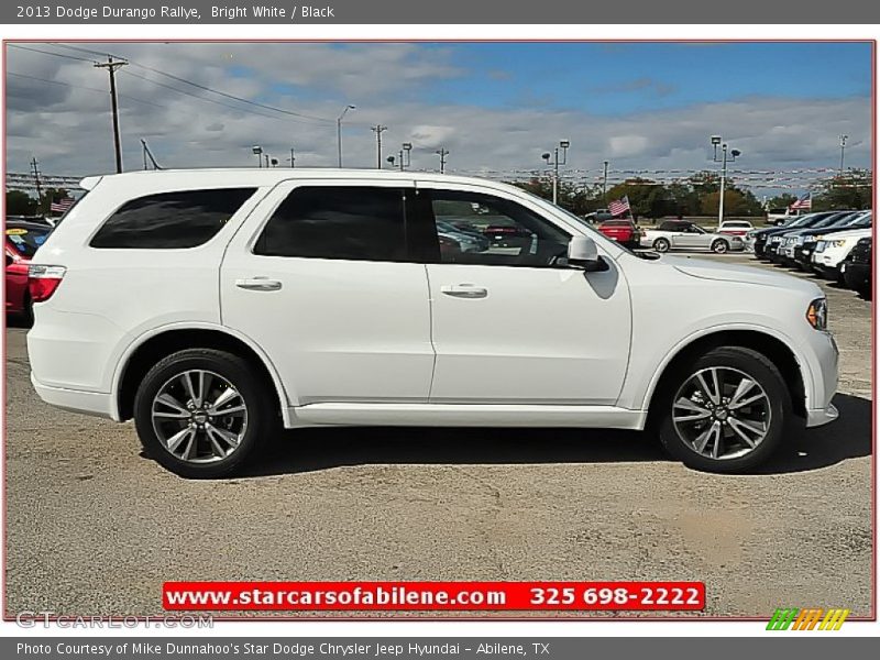 Bright White / Black 2013 Dodge Durango Rallye