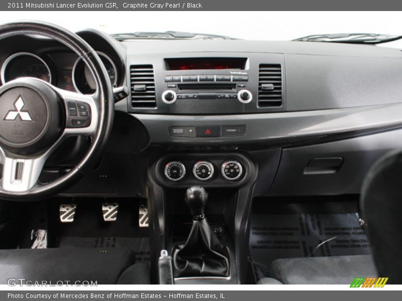 Graphite Gray Pearl / Black 2011 Mitsubishi Lancer Evolution GSR