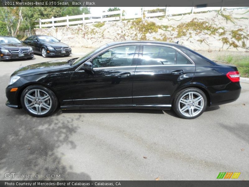 Black / Black 2011 Mercedes-Benz E 350 Sedan