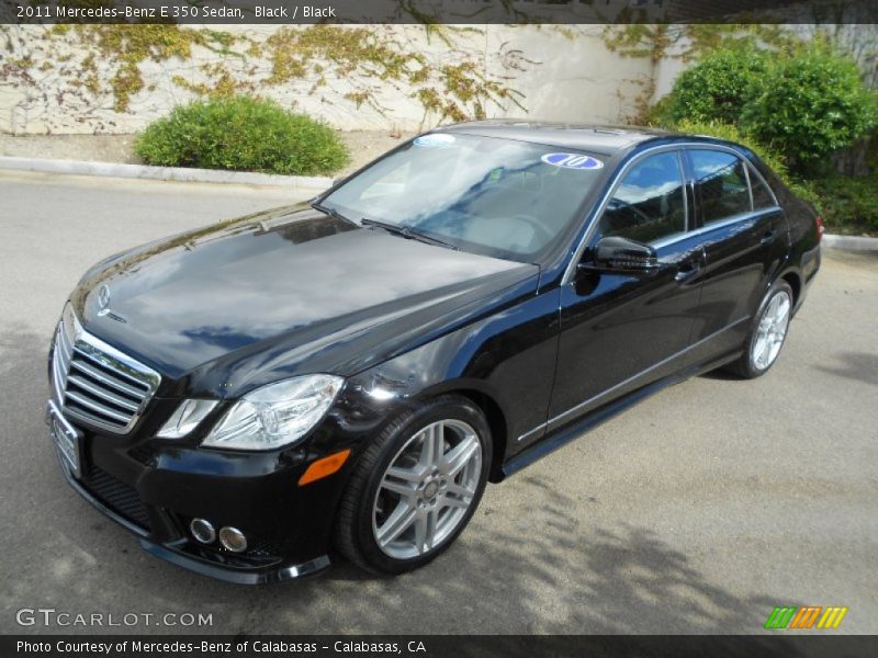 Black / Black 2011 Mercedes-Benz E 350 Sedan