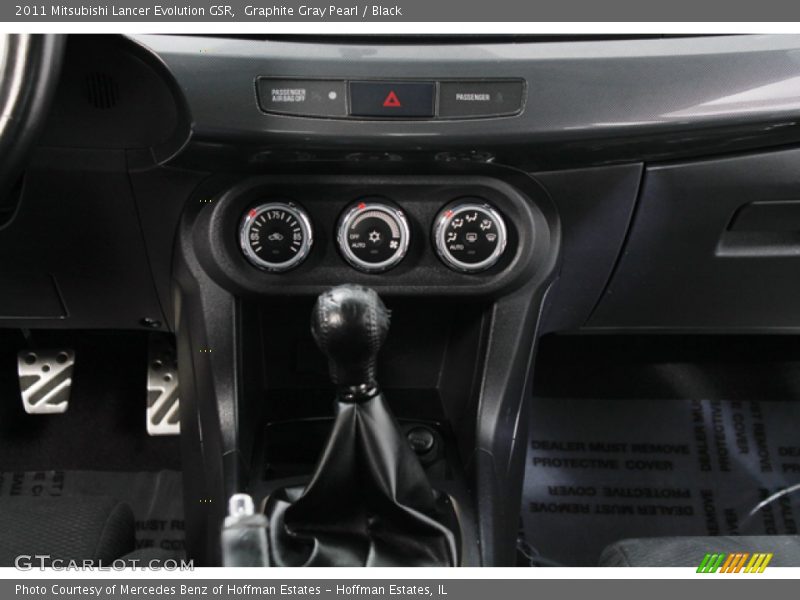 Graphite Gray Pearl / Black 2011 Mitsubishi Lancer Evolution GSR
