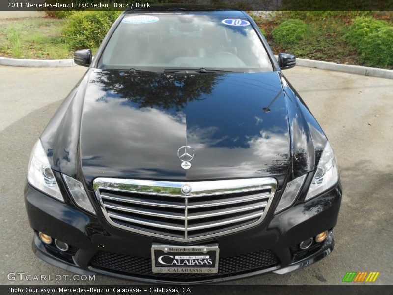 Black / Black 2011 Mercedes-Benz E 350 Sedan