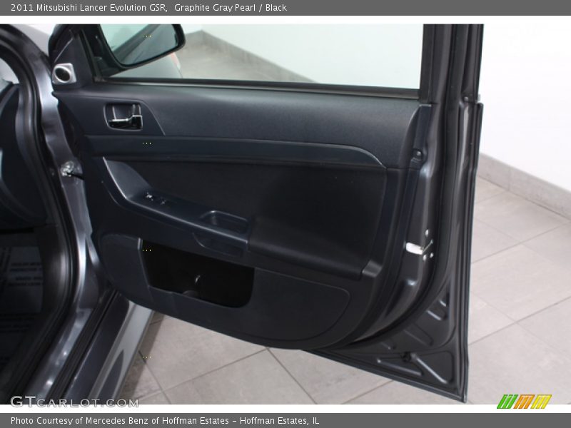 Graphite Gray Pearl / Black 2011 Mitsubishi Lancer Evolution GSR