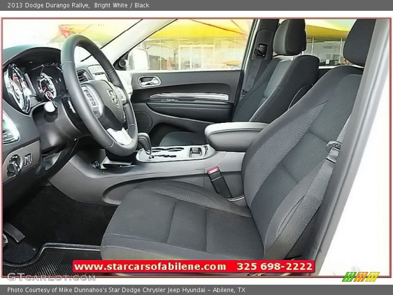 Bright White / Black 2013 Dodge Durango Rallye