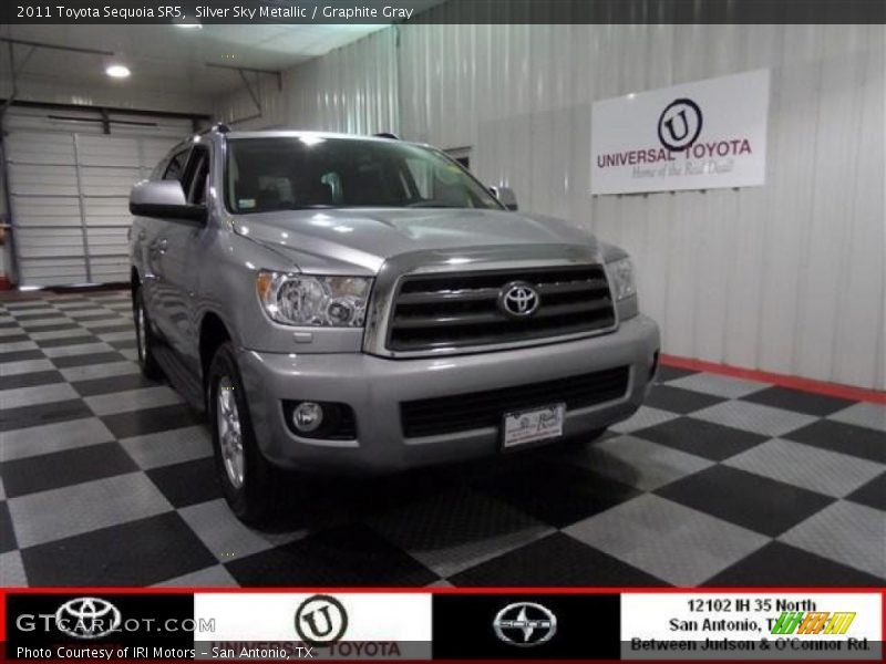 Silver Sky Metallic / Graphite Gray 2011 Toyota Sequoia SR5
