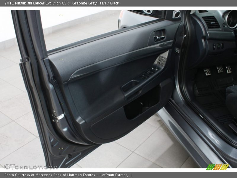 Graphite Gray Pearl / Black 2011 Mitsubishi Lancer Evolution GSR
