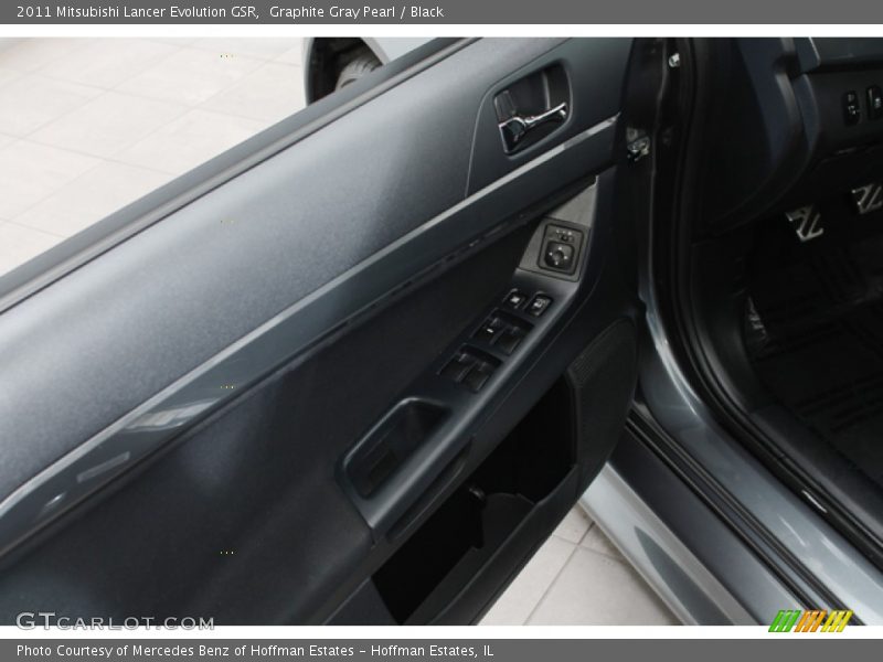 Graphite Gray Pearl / Black 2011 Mitsubishi Lancer Evolution GSR