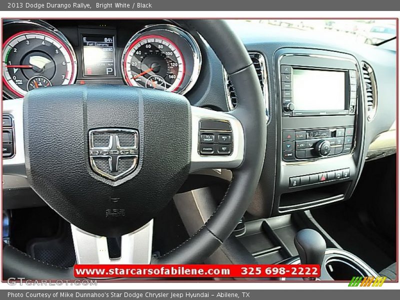 Bright White / Black 2013 Dodge Durango Rallye